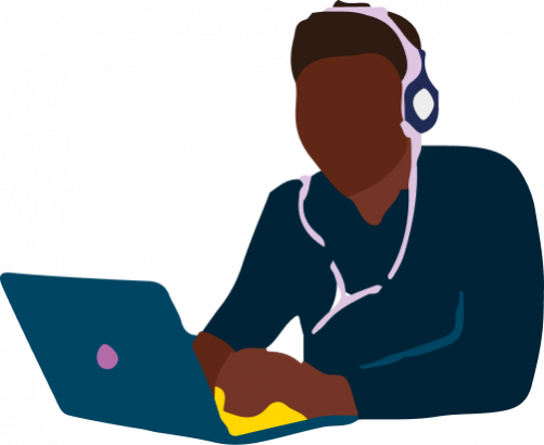 Boy with headphones